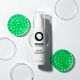 PRIORI DNA Recovery Face Serum Product on White Background with Green Microbe accents