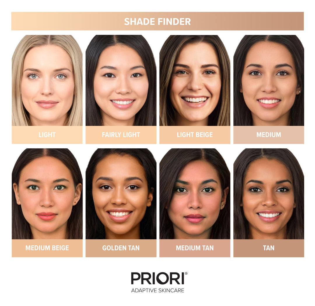 PRIORI Next Generation Mineral Loose Powder Foundation Shade Finder 3