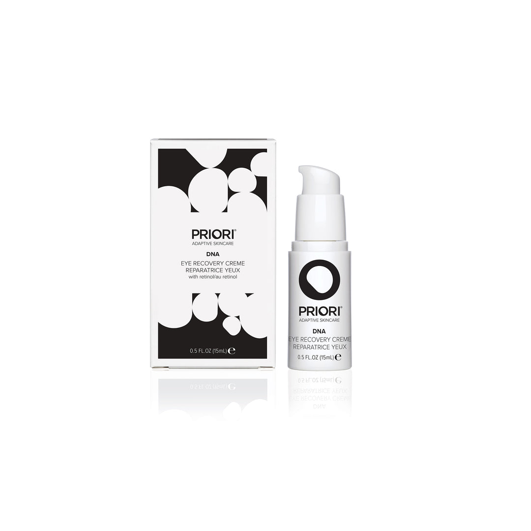 PRIORI DNA Eye Recovery Cream Product and Packaging 1