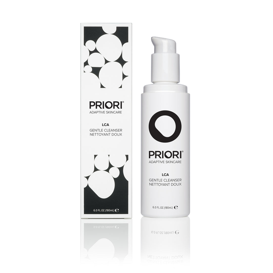 PRIORI LCA Daily Gentle Facial Cleanser pH-correct Lactic Acid and essential antioxidant vitamins A, C, E & Pro-vitamin A for advanced moisturization, multi-layer skin renewal and antioxidant protection in packaging 1