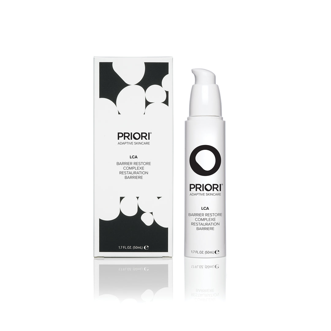 LCA Barrier Restore Complex Lactic Acid, Ceramides, Antioxidants like Vitamins A C and E in bottle and packaging. 1